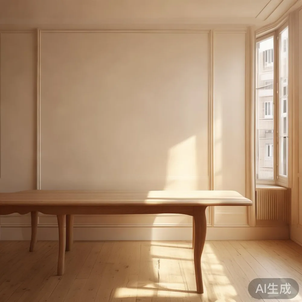 프렌치 럭셔리 원목 식탁이 놓인 서울 아파트 다이닝룸
