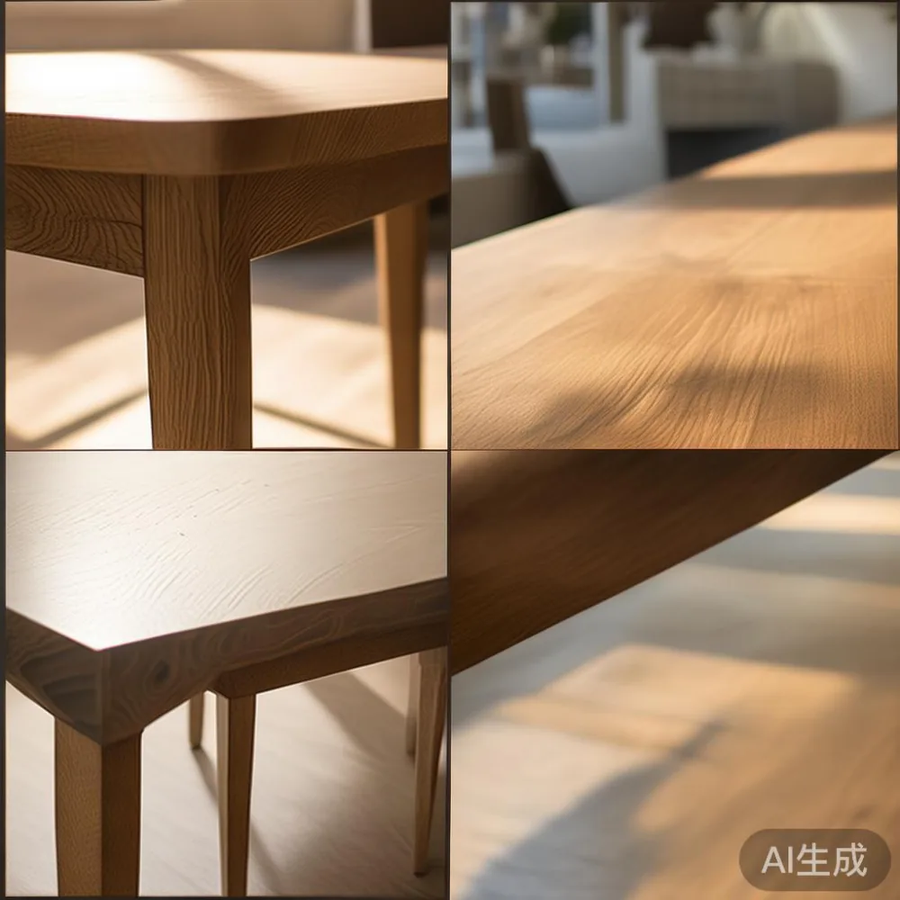 5년 총비용으로 보는 원목 식탁 vs Veneer 식탁, 서울 아파트 기준 진짜 승자는? — close-up of the grain and joinery detail, shallo
